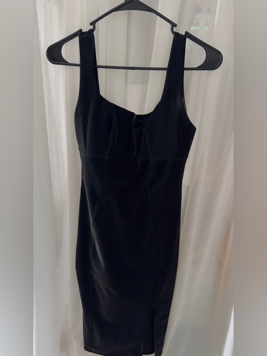 Popilush Dresses & Skirts - Popilush BodyCon Fully-lined Snatched  Black Dress with Sculpted Bodice